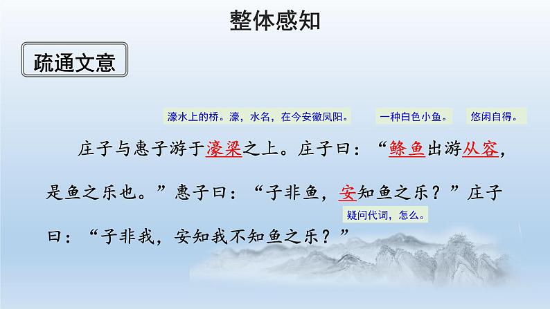 部编版语文八年级下册21《庄子与惠子游于濠梁之上》课件（23张PPT）08