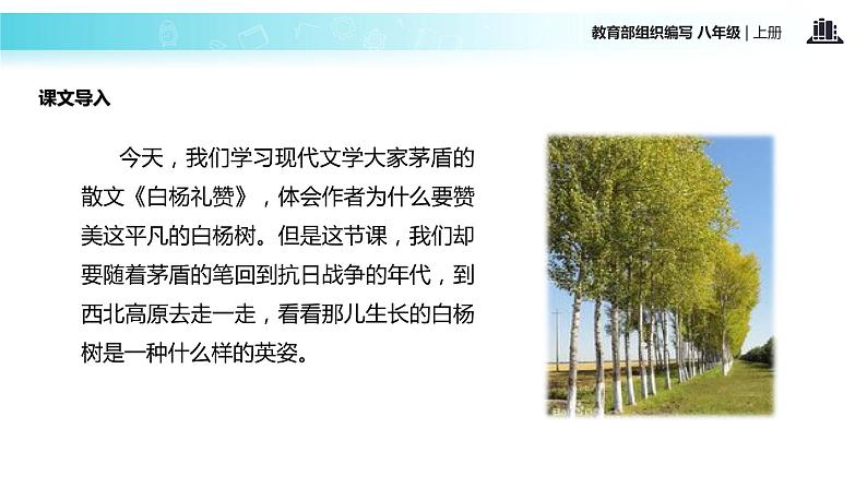 【教学课件】《白杨礼赞》（部编）04
