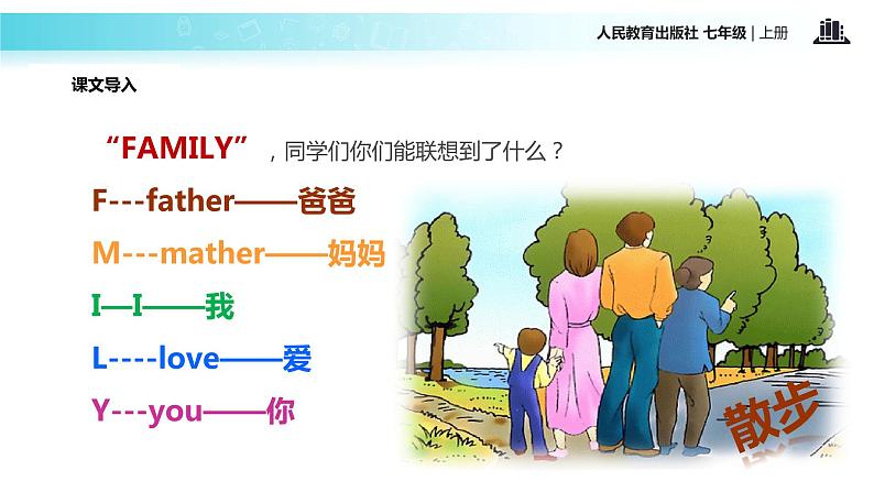 【教学课件】《散步》（人教）第2页