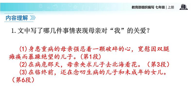 【教学课件】《秋天的怀念》（语文部编七上）第7页