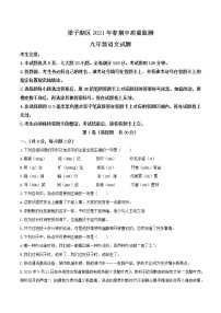 2021年湖北省鄂州市梁子湖区中考一模（下学期期中）语文试题（word版 含答案）