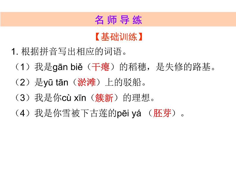 人教版语文九年级下册第3课 《祖国啊，我亲爱的祖国》课件第3页