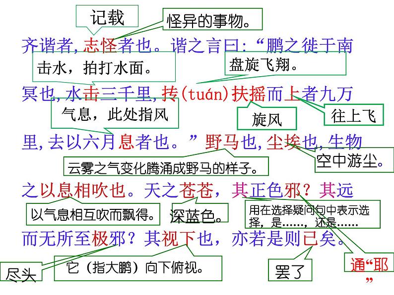 2020—2021学年部编版语文八年级下册第21课《庄子二则——北冥有鱼》课件（共23张PPT）第7页