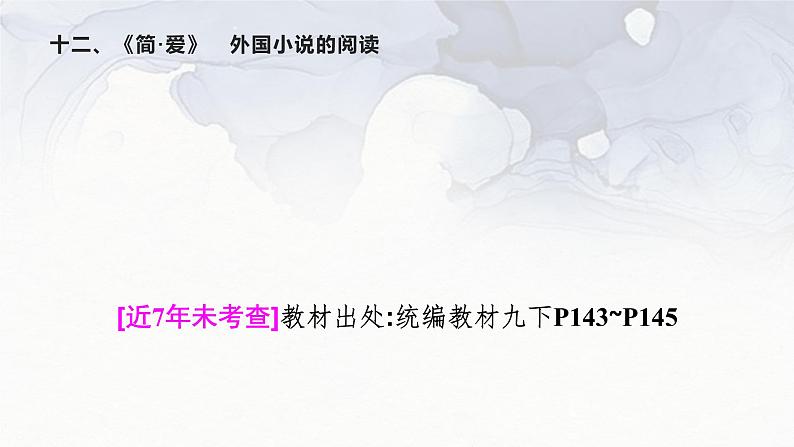 十二、《简·爱》　外国小说的阅读 课件01