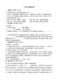 河南省洛阳市2021年中考语文模拟试卷附答案