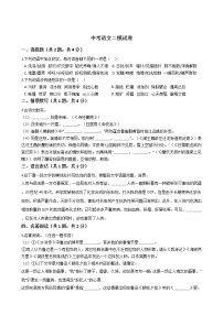 河南省南阳市2021年中考语文二模试卷附答案