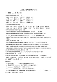 河南省信阳市淮滨县八年级下学期语文期末试卷