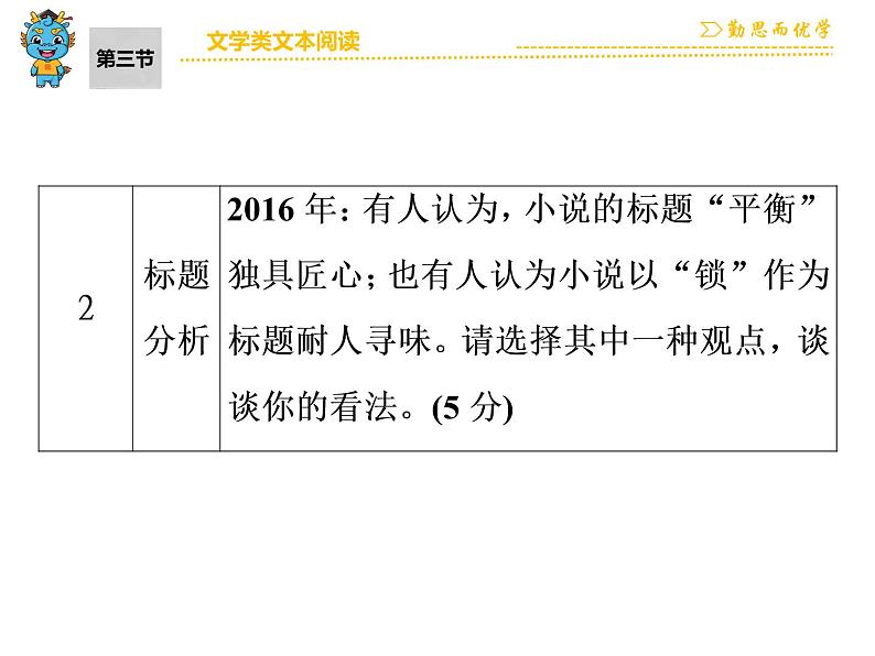 中考语文 第3部分  第3节　文学类文本阅读第7页