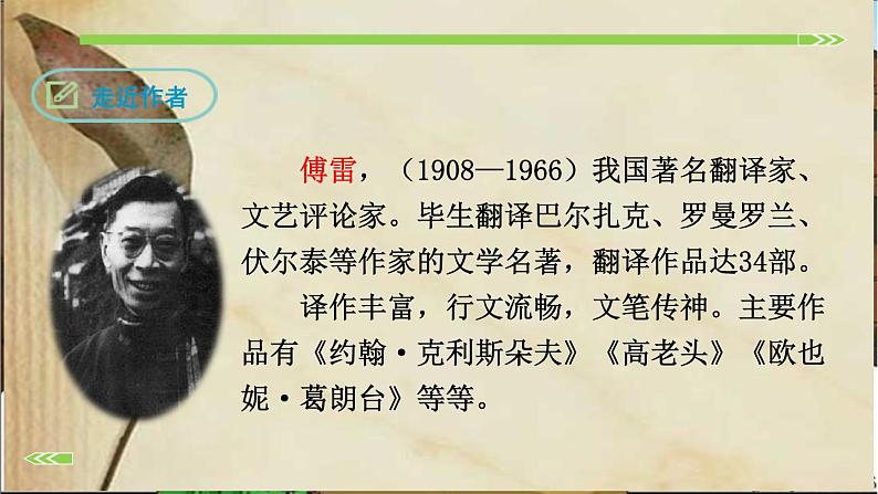 名著导读《傅雷家书》：选择性阅读 课件03