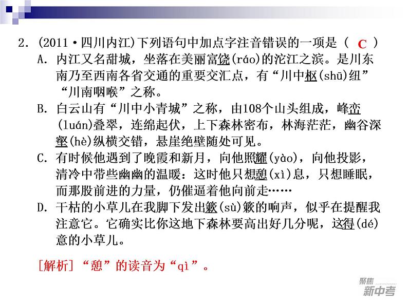 中考语文专题训练1-1005