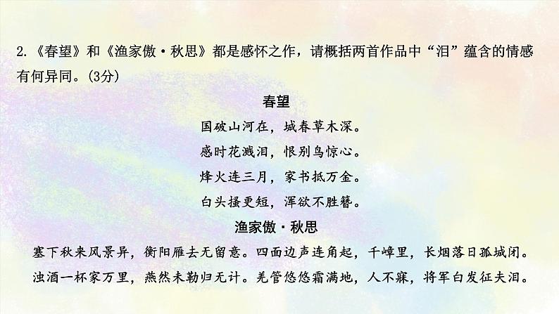 初中古诗词分类鉴赏之04习题训练04