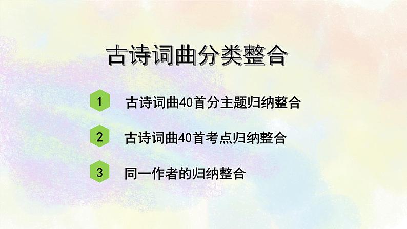初中古诗词分类鉴赏之01主题分类02