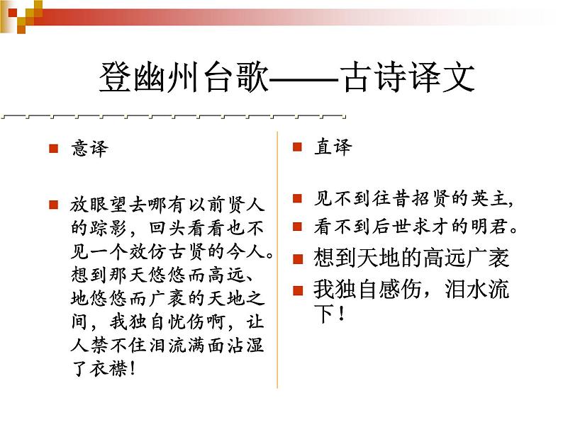 部编版语文七年级下册第21课《古代诗歌五首——登幽州台歌》课件（共17张PPT）第8页
