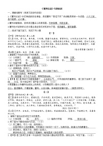 文言文专题（九年级下册）20《曹刿论战》复习习题 教师版+学生版——2021年中考语文系统复习