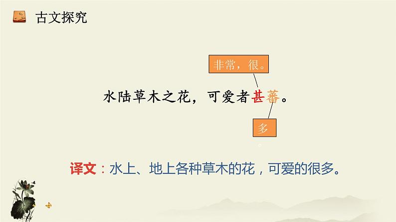 文言文专题（七年级下册）16《爱莲说》复习课件——2021年中考语文系统复习08