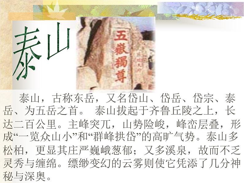 《望岳》杜甫第8页