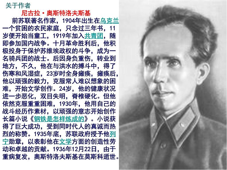 第六单元名著导读《钢铁是怎样炼成的》课件（共23张PPT）  2020—2021学年部编版语文八年级下册第2页
