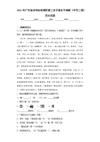 2021年广东省深圳市光明区第二次学业水平调研（中考二模）语文试题（word版 含答案）