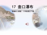 人教部编版八年级下册17 壶口瀑布说课ppt课件