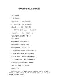 人教部编版中考语文模拟测试卷测试题有答案