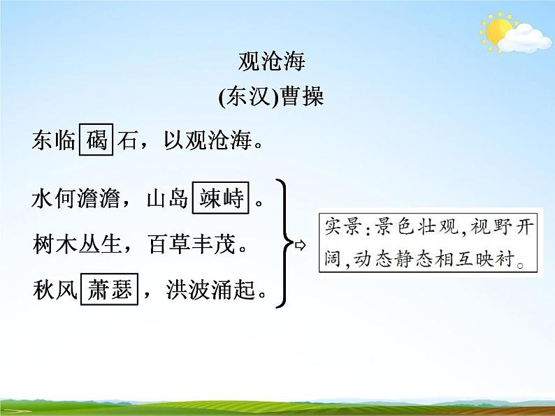 人教部编版中考语文专题《课内古诗词总复习》精品教学课件PPT优秀课件03