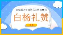 初中语文人教部编版八年级上册14 白杨礼赞说课课件ppt