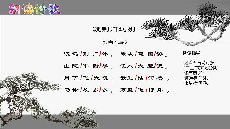 第13课《渡荆门送别》《唐诗五首》课件—2020-2021学年八年级语文上册部编版第6页