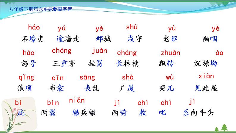 【精品】部编版  八年级下册语文  第6单元 期末复习资料（课件+复习题+中考链接）08