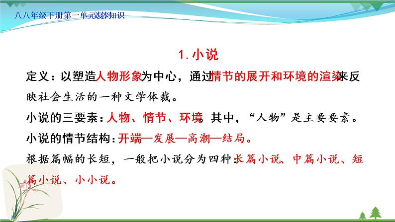 【精品】部编版  八年级下册语文  第1单元 期末复习资料（课件+复习题+中考链接）04