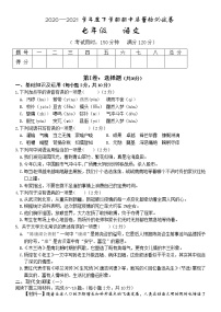 广西桂林市荔浦市2020-2021学年七年级下学期期中质量检测语文试题（无答案）
