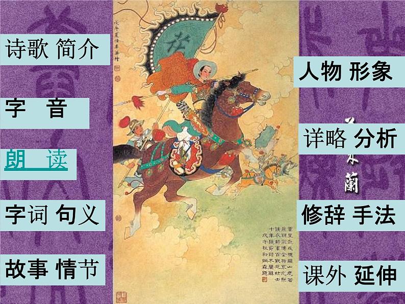 人教部编版七年级语文下册《木兰诗》精品教学课件PPT初一优秀公开课903