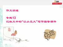 专题13 记叙文中的“以小见大”写作指导课件-赢在方法之2020年中考语文作文巧夺高分技法