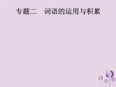 课标通用中考语文总复习优化设计专题2词语的运用与积累课件20190403194