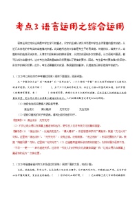 考点03 语言运用之综合运用-备战2021年中考语文考点一遍过