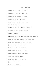 （清单四）形似字