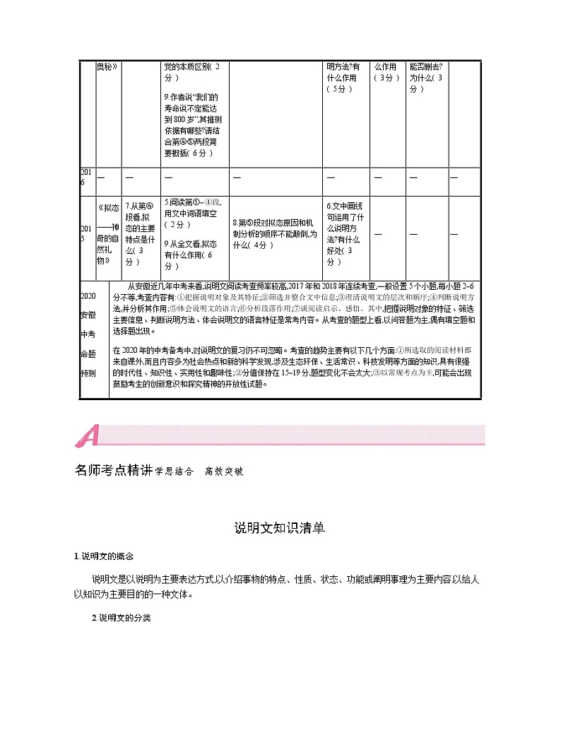 专题二　说明文阅读02