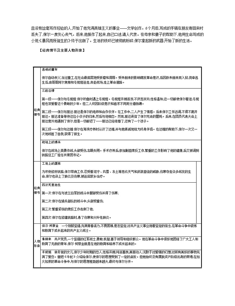 七、《钢铁是怎样炼成的》 教案02