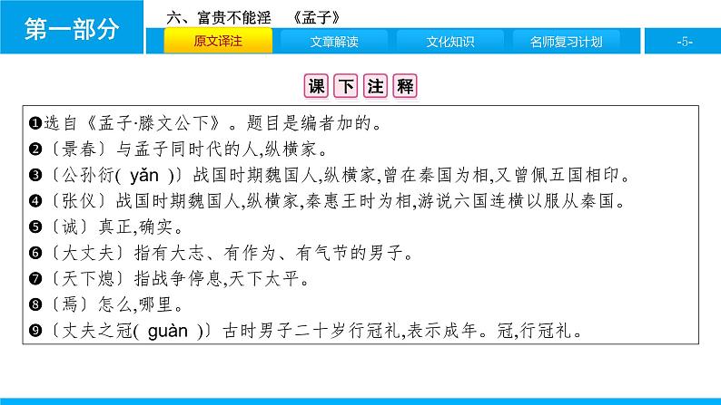 六、富贵不能淫 课件05