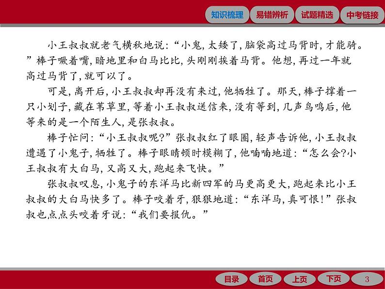 专题十三　记叙文阅读(小说)03