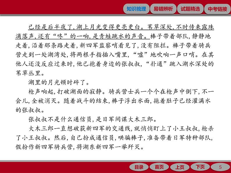 专题十三　记叙文阅读(小说)05