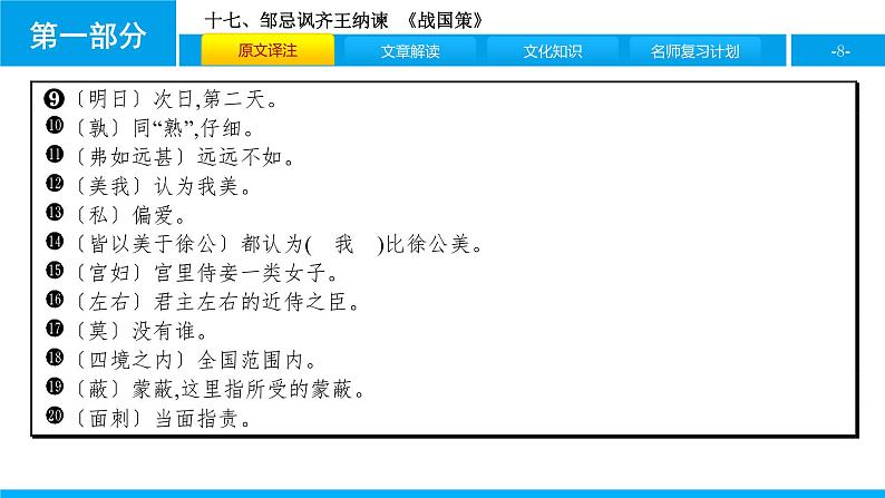十七、邹忌讽齐王纳谏 课件08