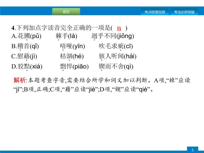 专题一　字音、字形05