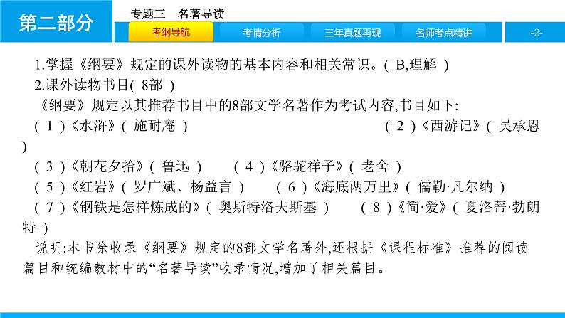 专题三　名著导读02