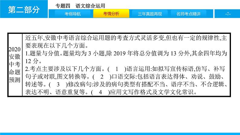 专题四　语文综合应用第7页