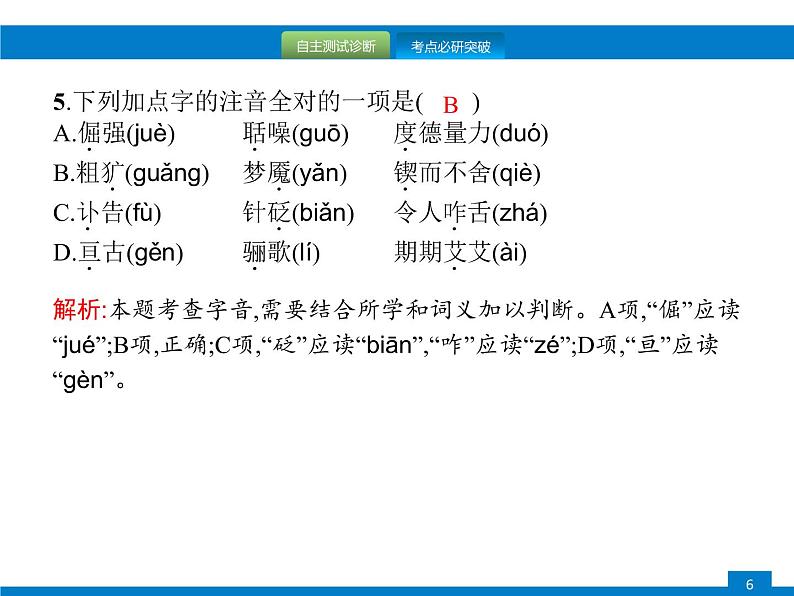专题一　字音、字形06