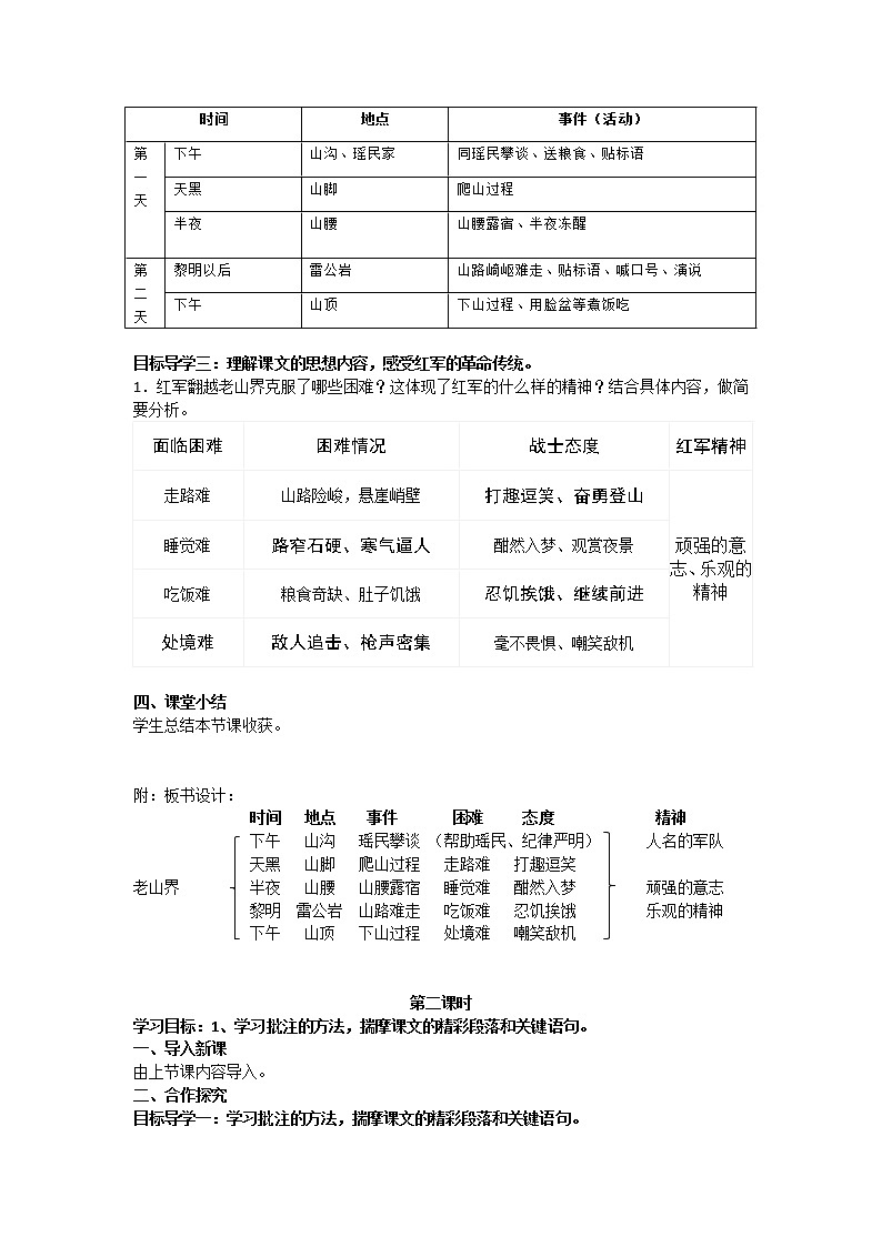【部编版】七年级下册语文 6《老山界》（课件+教案+说课稿+素材）02