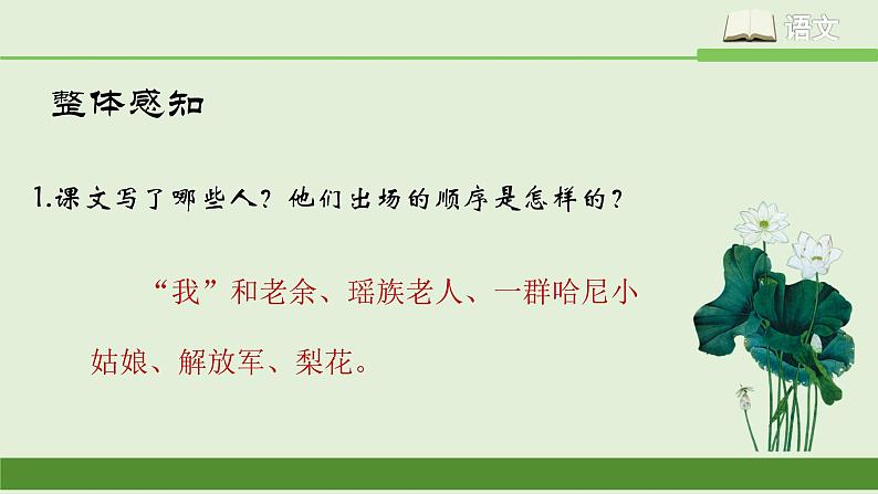 人教版语文七年级下册第四单元15《驿路梨花》课件PPT第6页