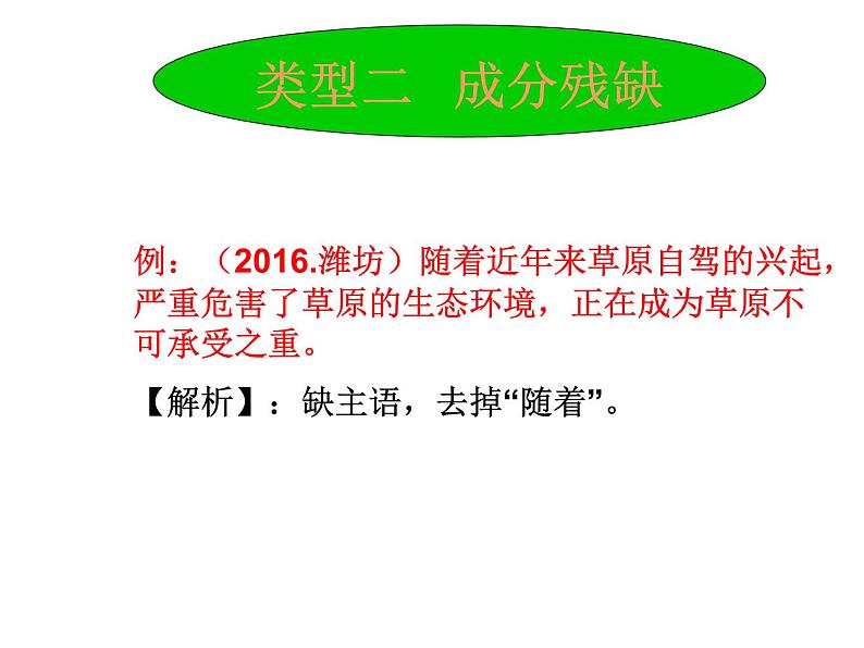 2021年中考语文二轮专题复习：病句与修辞 课件（24张PPT）05