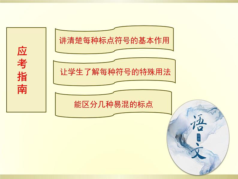 2021年中考语文二轮专题复习：标点、关联词语、排序 课件（33张PPT）第7页