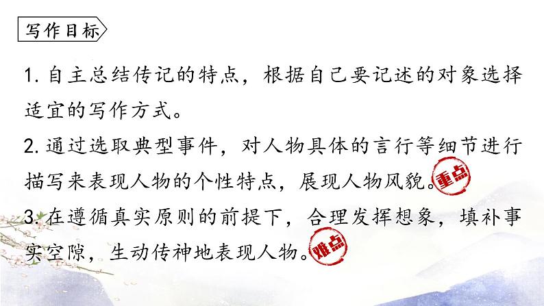 第2单元 写作：学写传记 课件 2021--2022学年部编版八年级语文上册04
